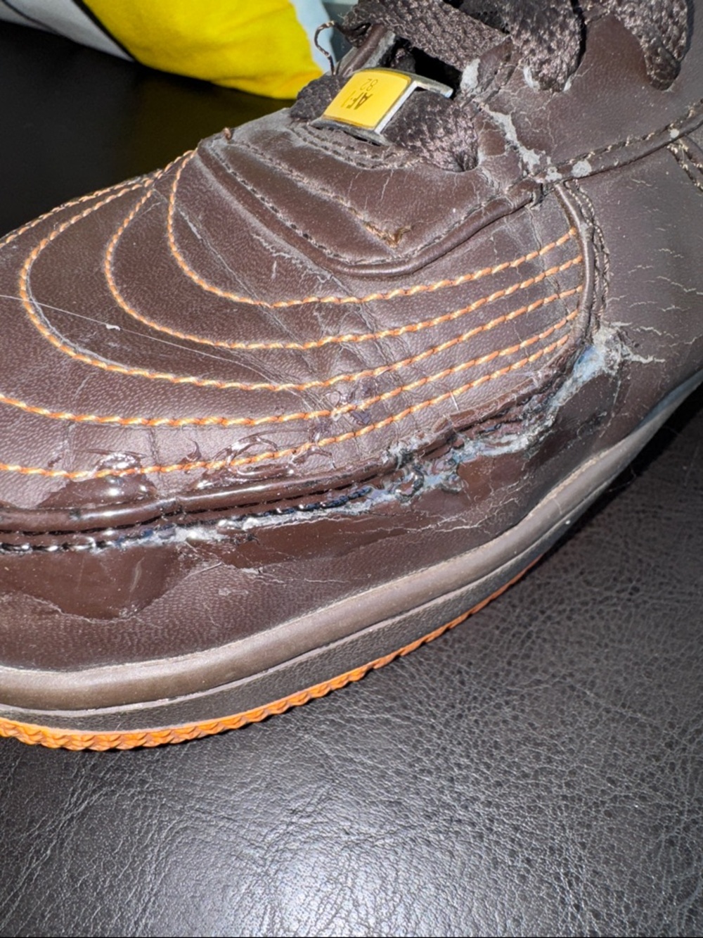 MAKE OFFER Charles Barkley Nike Air Force 1 CB34 Brown Shoes Orange CB34 s10 - Picture 16 of 16